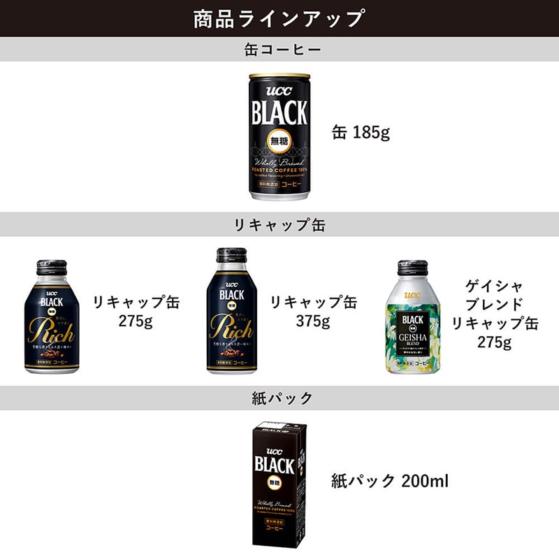 UCC BLACK無糖 ゲイシャブレンド リキャップ缶275g