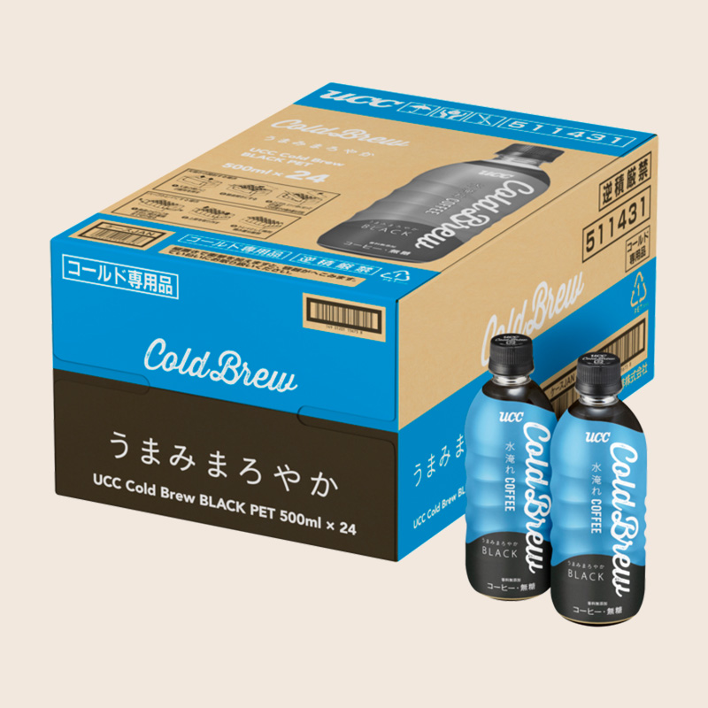 【ケース】UCC Cold Brew BLACK PET500ml×24本