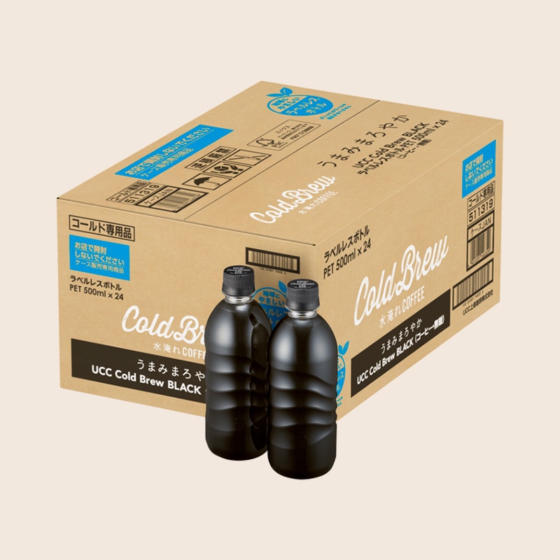 【アウトレット】48%OFF！＜ケース＞UCC Cold Brew BLACK ラベルレスボトルPET500ml×24本
