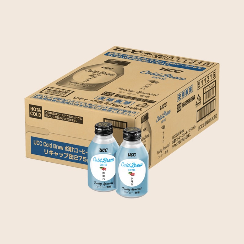＜数量限定＞【ケース】UCC Cold Brew 水淹れコーヒー フルーティスペシャル リキャップ缶275g×24本