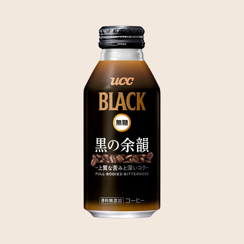 【アウトレット】UCC BLACK無糖 黒の余韻 リキャップ缶375g