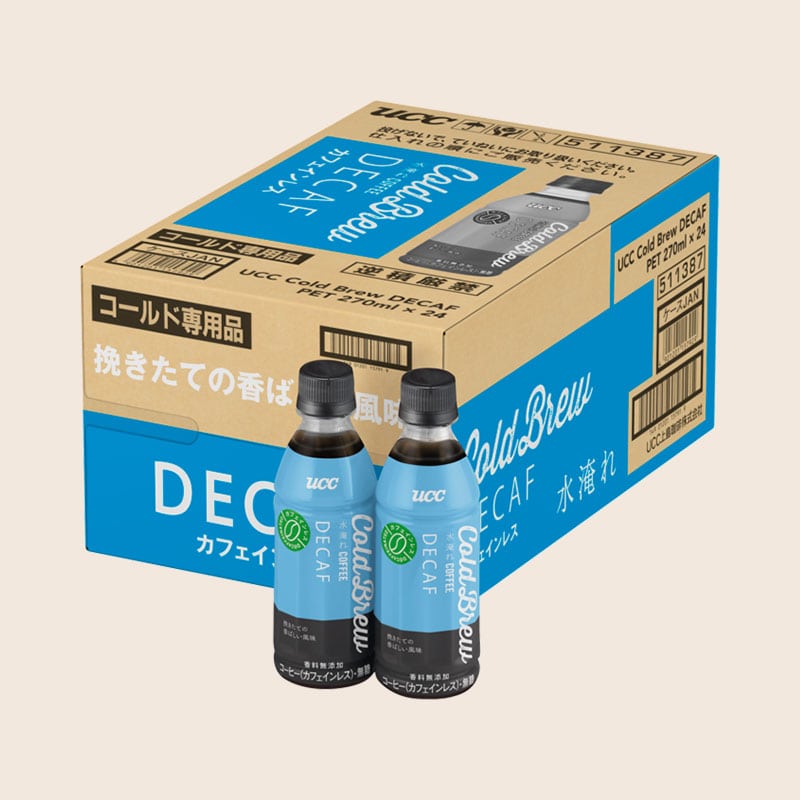 【アウトレット】＜ケース＞ UCC Cold Brew DECAF PET270ml×24本