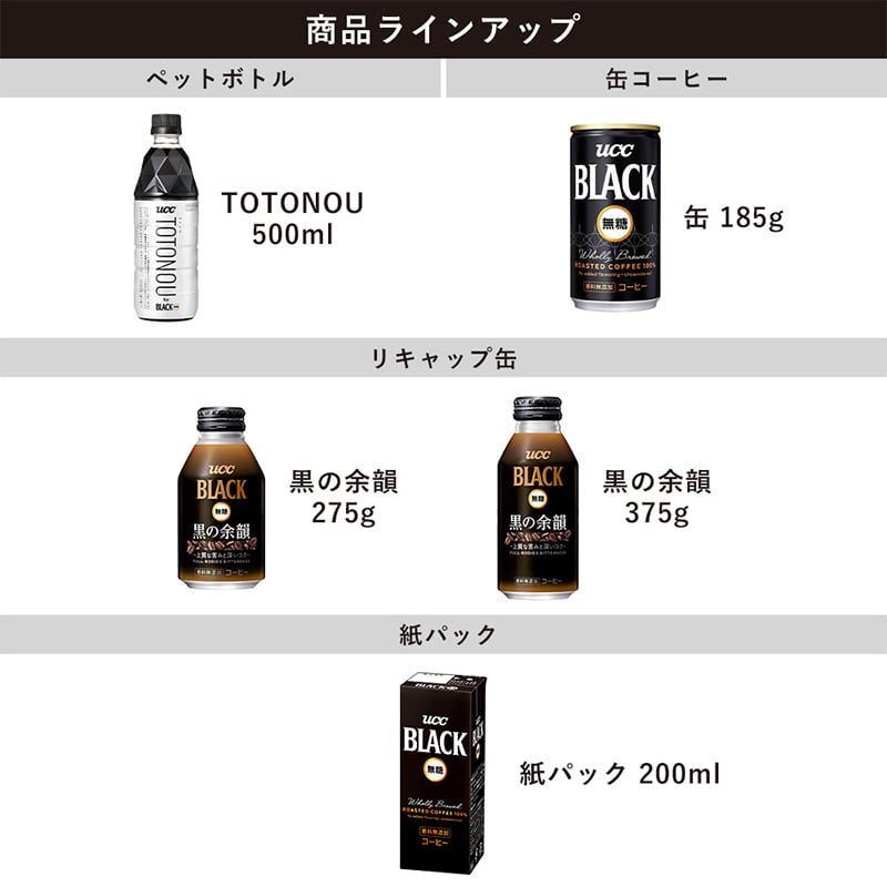 【ケース】UCC TOTONOU(トトノウ) by BLACK無糖 PET500ml×24本