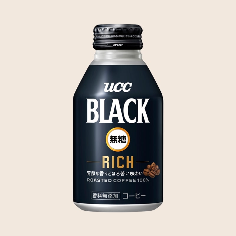 UCC BLACK無糖 RICH リキャップ缶 275g