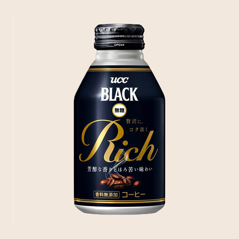 ケース】UCC BLACK無糖 RICH リキャップ缶 275g×24本 | UCC公式