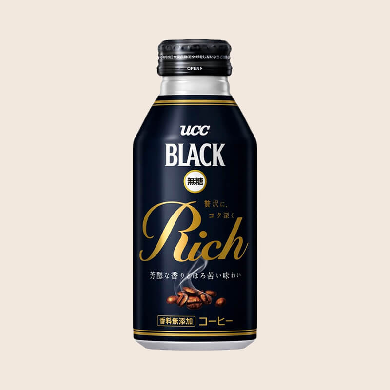 ケース】UCC BLACK無糖 RICH リキャップ缶 375g×24本 | UCC公式