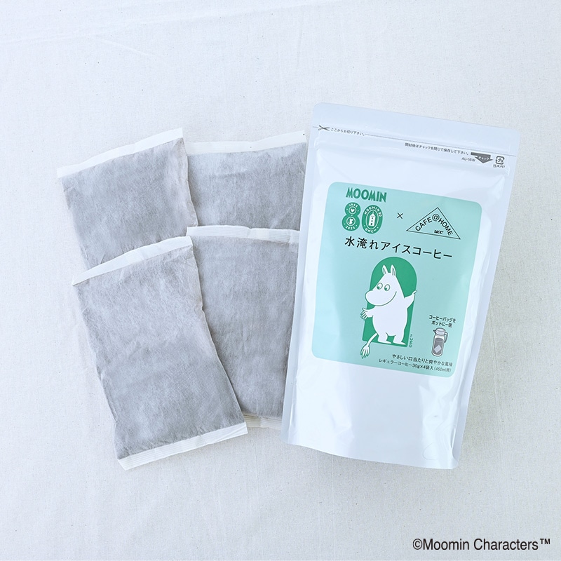 【アウトレット】＜数量限定＞CAFE@HOME ムーミン谷 水淹れアイスコーヒー 4袋（80周年デザイン）