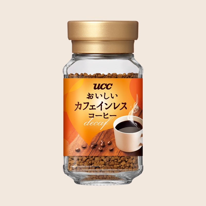 UCC おいしいカフェインレスコーヒー 瓶45g インスタントコーヒー
