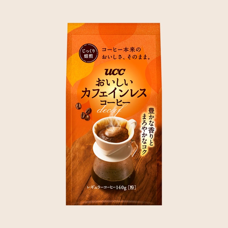 UCC おいしいカフェインレスコーヒー 140g（粉）