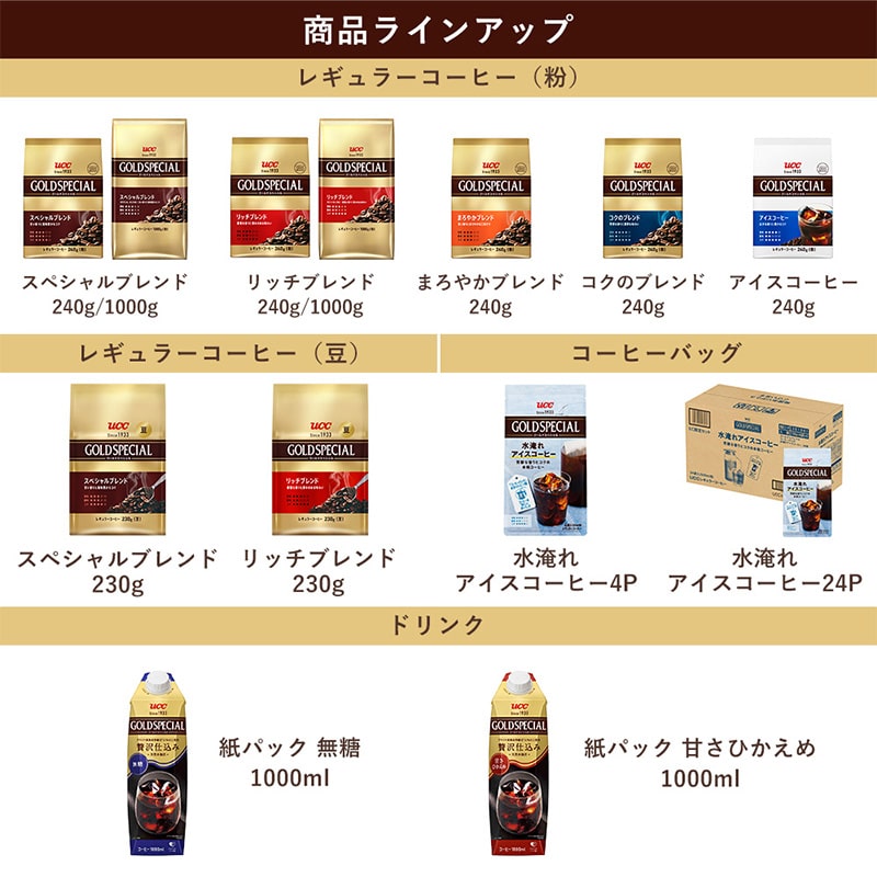 UCC ゴールドスペシャル アイスコーヒー 甘さひかえめ 1000ml