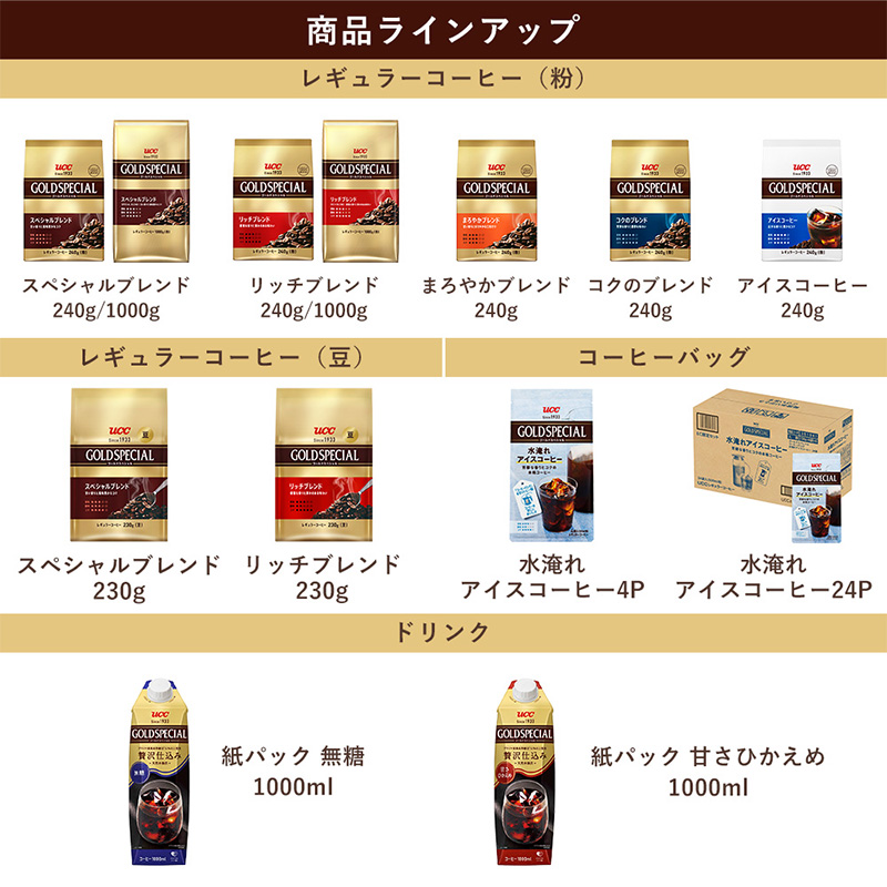 UCC ゴールドスペシャル コーヒーバッグ 水淹れアイスコーヒー 4袋