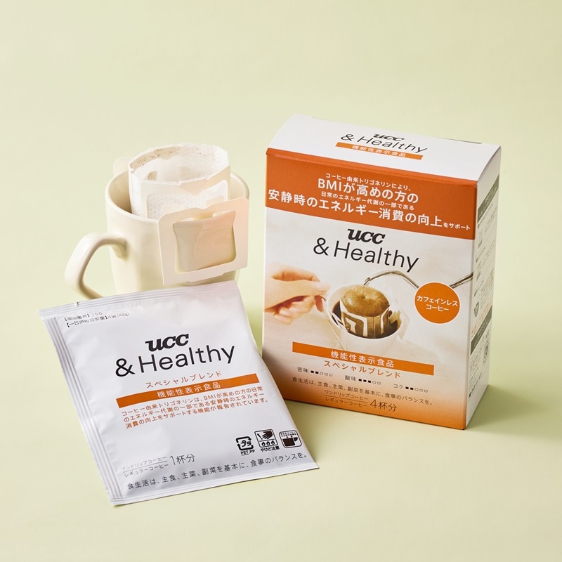 UCC &Healthy スペシャルブレンド ワンドリップコーヒー 4杯分（カフェインレス）