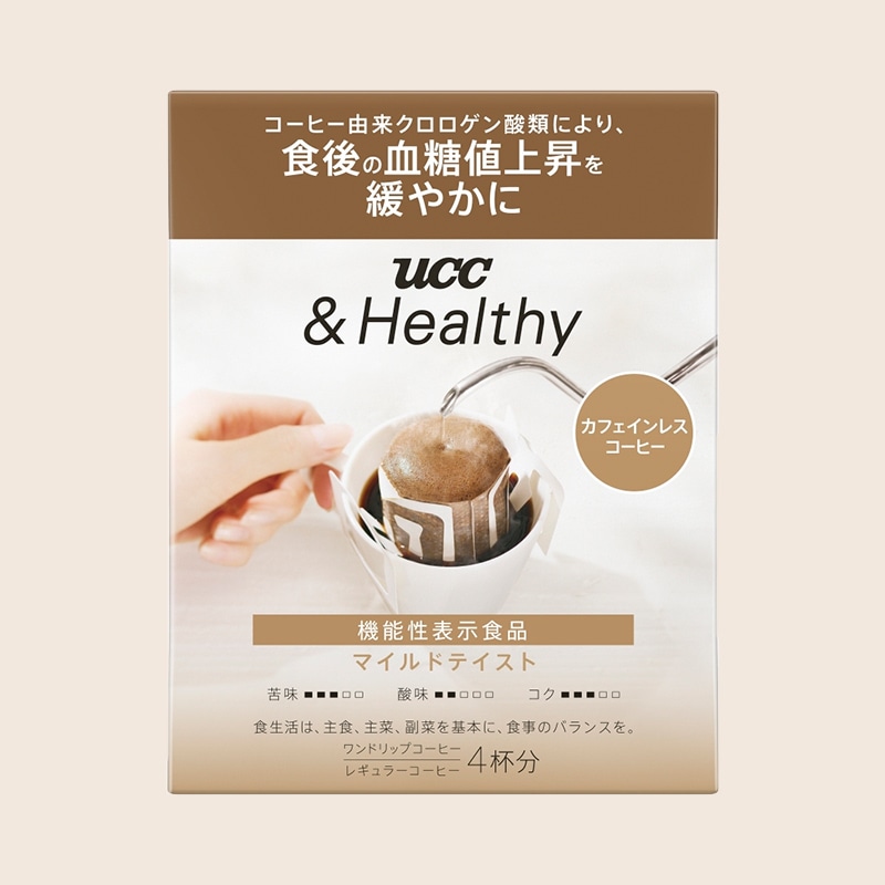 UCC &Healthy マイルドテイスト ワンドリップコーヒー 4杯分（カフェインレス）