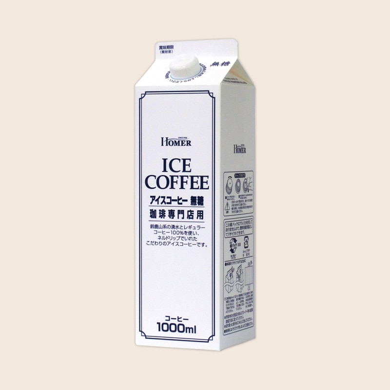 【アウトレット】UCC ホーマー (HOMER) アイスコーヒー 無糖 1000ml