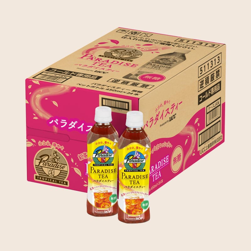 【アウトレット】＜ケース＞パラダイスティー PET450ml×24本