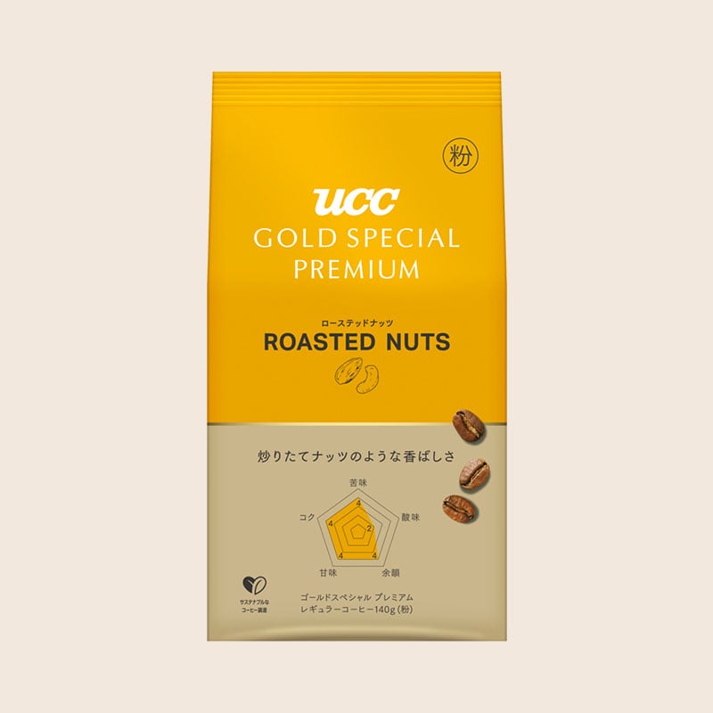 UCC GOLD SPECIAL PREMIUM ローステッドナッツ 140g （粉）