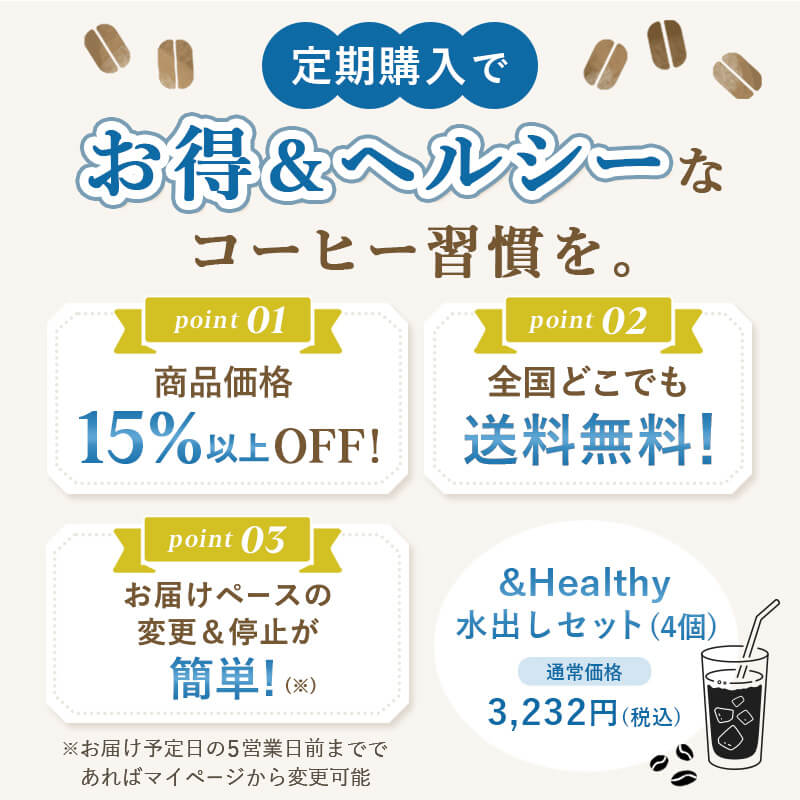 ＜定期購入＞【送料無料】UCC &Healthy 水出しアイスコーヒー 約30日分セット