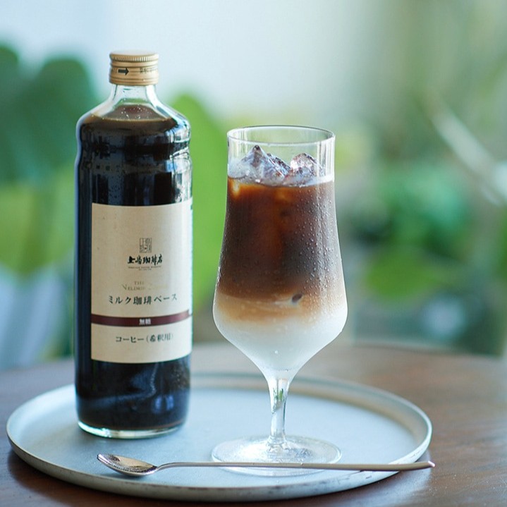 【夏ギフト】上島珈琲店ミルク珈琲ベース 瓶600ml×2本(希釈)