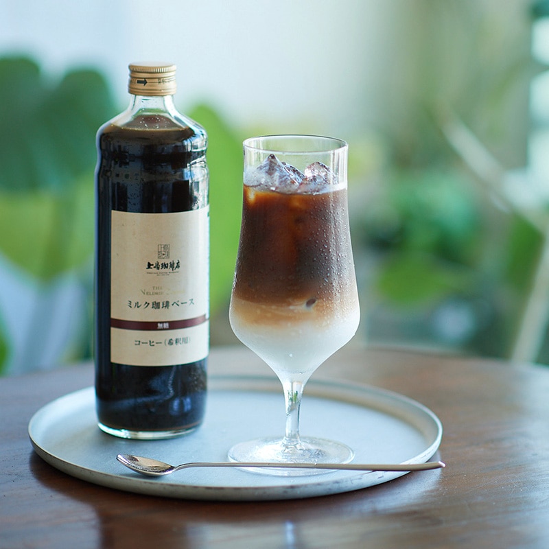 【送料無料】上島珈琲店 ミルク珈琲ベースギフト（希釈）瓶入り 600ml 2本