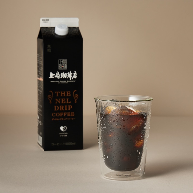【送料無料】上島珈琲店 THE NEL DRIP COFFEE（リキッドコーヒー無糖）1000ml×3本