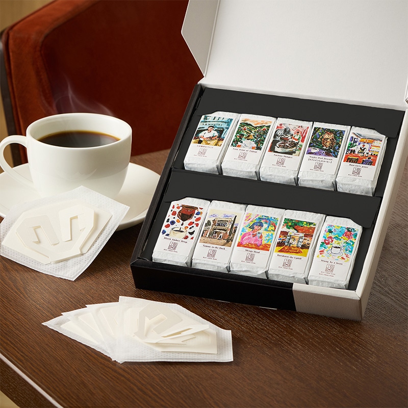 【ギフトボックス入り】上島珈琲店 フレッシュキューブ（1杯分/粉）10種セット