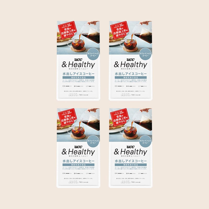 【まとめてお得！】UCC &Healthy コーヒーバッグ 水出しアイスコーヒー 4袋×4個セット