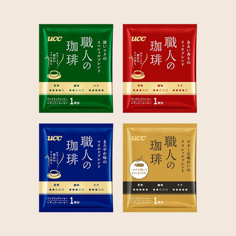 【アウトレット】UCC 職人の珈琲 ドリップコーヒー 4種アソートセット 216杯分