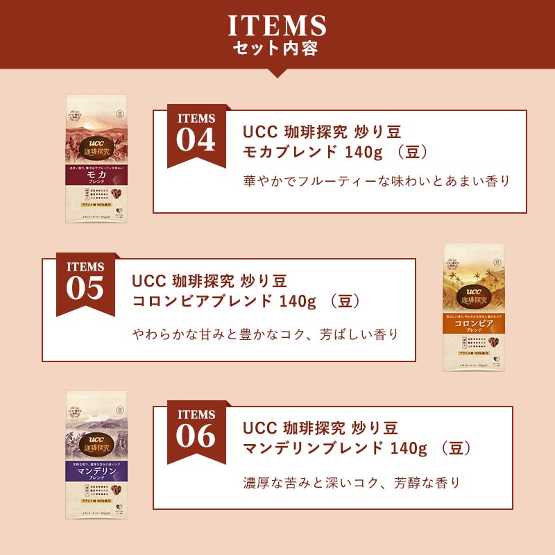 【UCC公式通販限定】コーヒー福袋2026＜豆＞オリジナルバッグ入りブランケット＆マグカップ付き