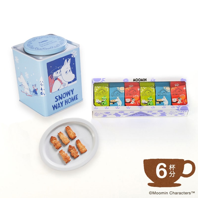 【2025冬季限定】CAFE@HOME ムーミン谷 ゆかいな仲間セット 6杯分&シナモンブレッドココア