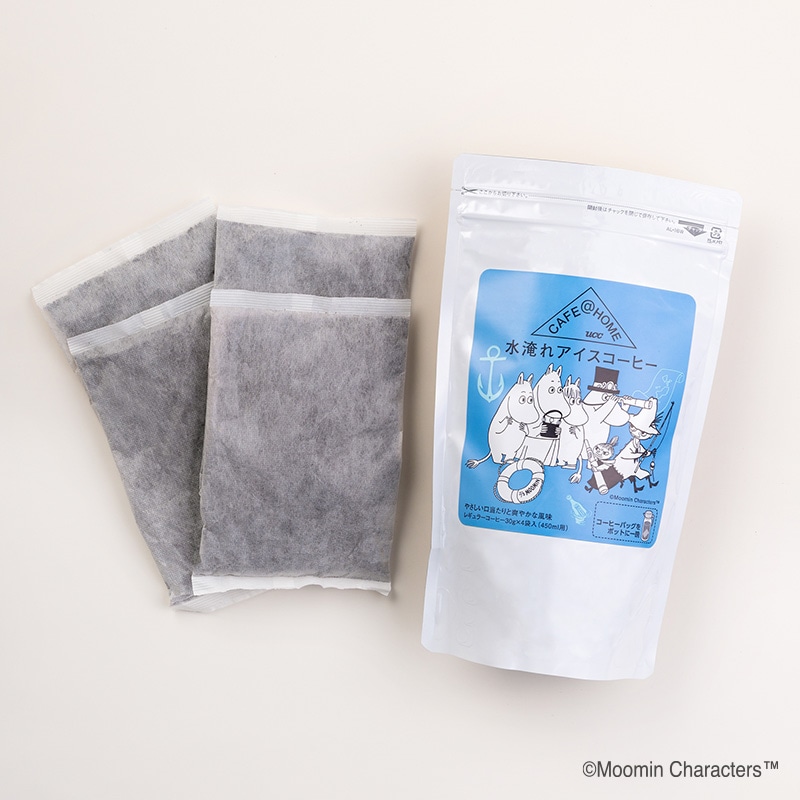 【数量限定】CAFE@HOME ムーミン谷 水淹れアイスコーヒー&ガラスロングタンブラー（ヨクサル&スナフキン）セット