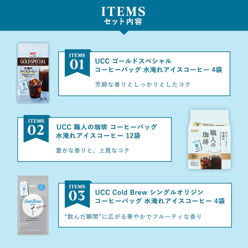 【夏の福袋2026】UCC水淹れコーヒー&Rivers限定デザインボトルセット（ミニチュアチャーム付）