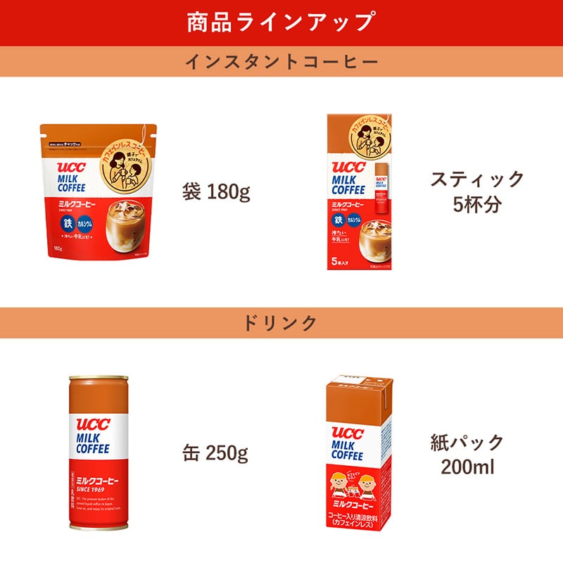 【限定価格9/14まで】UCC ミルクコーヒー パウダータイプ（インスタントコーヒー） 袋 180g×3個