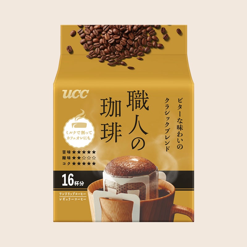 UCC 職人の珈琲 ワンドリップコーヒー ビターな味わいのクラシックブレンド 16杯分