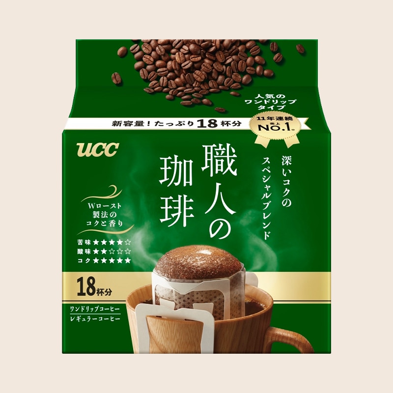 UCC 職人の珈琲 ワンドリップコーヒー 深いコクのスペシャルブレンド 18杯分