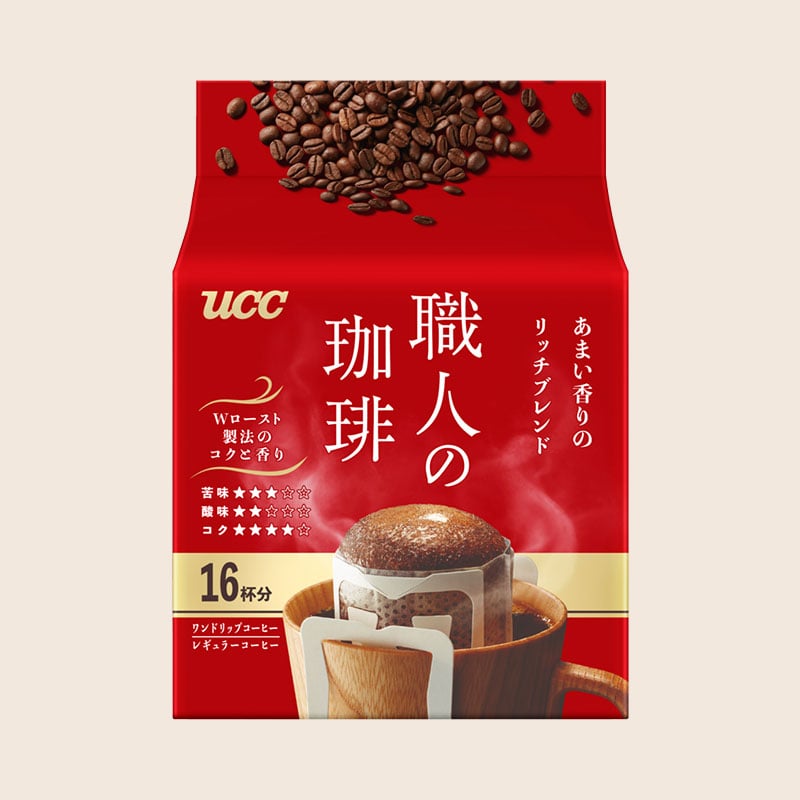 UCC 職人の珈琲 ワンドリップコーヒー あまい香りのリッチブレンド 16杯分