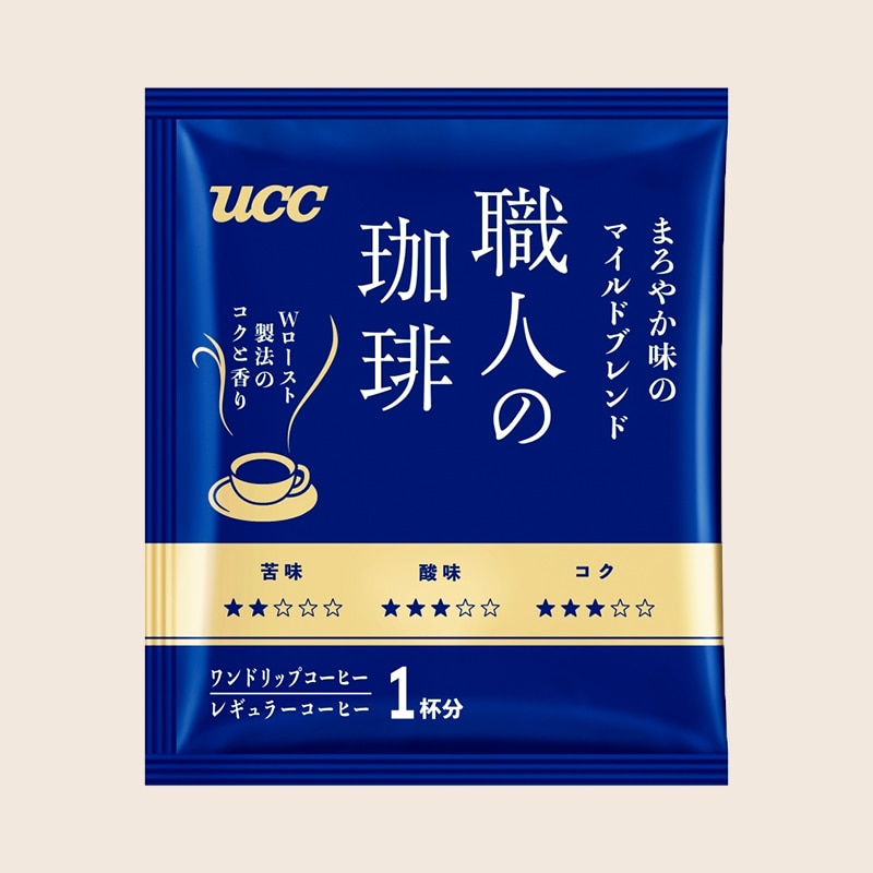 【アウトレット】UCC 職人の珈琲 ワンドリップコーヒー まろやか味のマイルドブレンド 18杯分