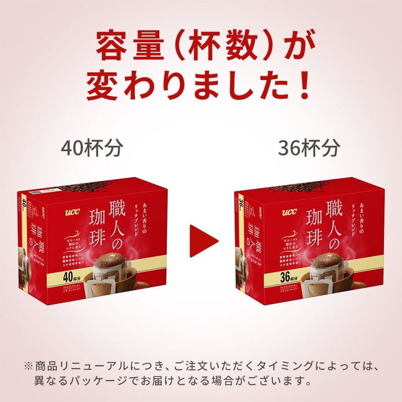 UCC 職人の珈琲 ワンドリップコーヒー あまい香りのリッチブレンド 36杯分