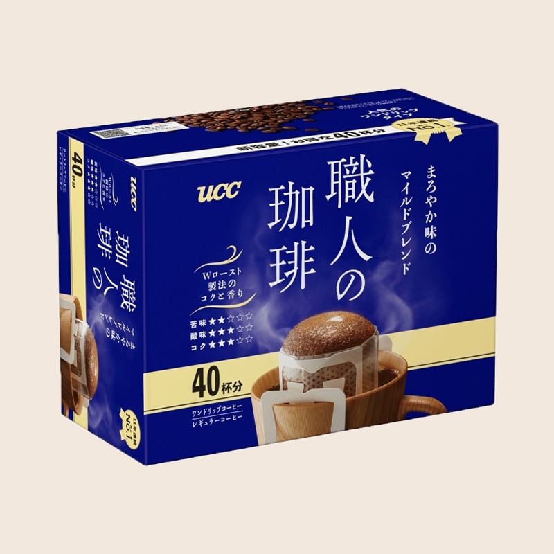 UCC 職人の珈琲 ワンドリップコーヒー まろやか味のマイルドブレンド 40杯分