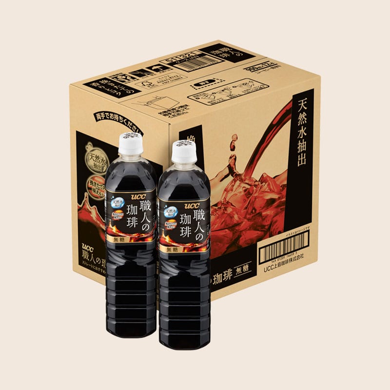 【ケース】UCC 職人の珈琲 無糖 PET900ml×12本