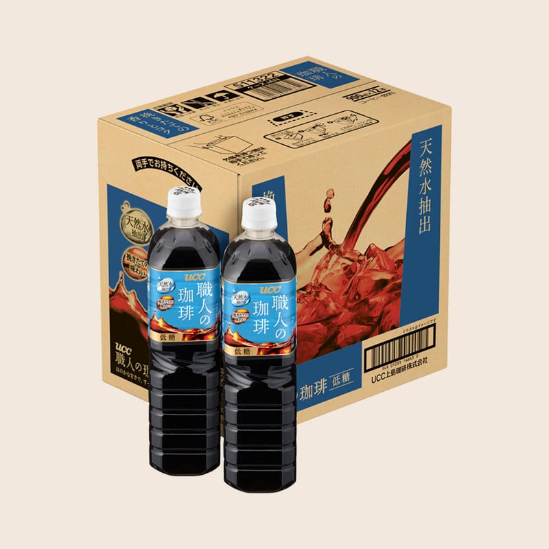 【アウトレット】＜ケース＞UCC 職人の珈琲 低糖 PET900ml×12本