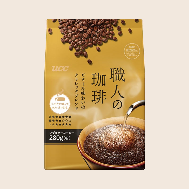 UCC 職人の珈琲 ビターな味わいのクラシックブレンド 280g（粉）