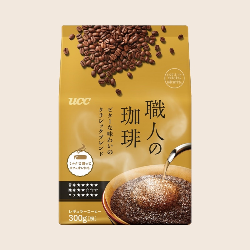 UCC 職人の珈琲 ビターな味わいのクラシックブレンド 300g （粉）