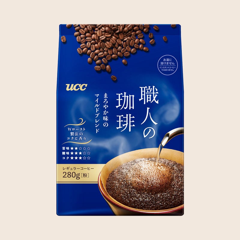 【アウトレット】UCC 職人の珈琲 まろやか味のマイルドブレンド 280g（粉）