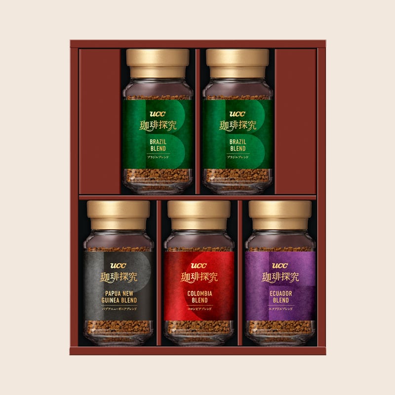 【送料無料】UCC 珈琲探究 インスタントコーヒーギフト（SIC-30）45g×5本 包装済み