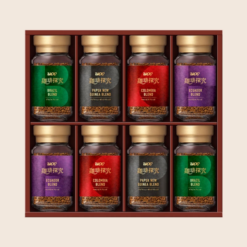 【送料無料】UCC 珈琲探究 インスタントコーヒーギフト（SIC-50）45g×8本 包装済み