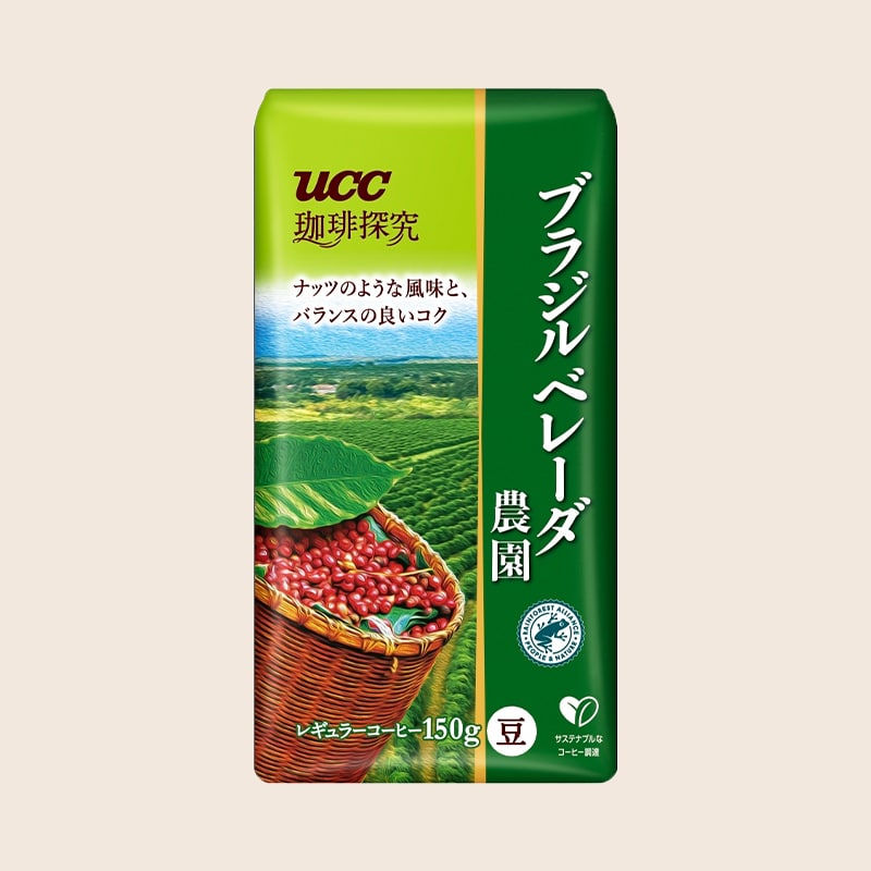 UCC 珈琲探究 炒り豆 ブラジル ベレーダ農園 150g （豆）