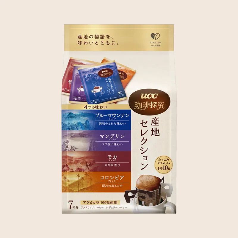 UCC 珈琲探究 ワンドリップコーヒー 産地セレクション 7杯分
