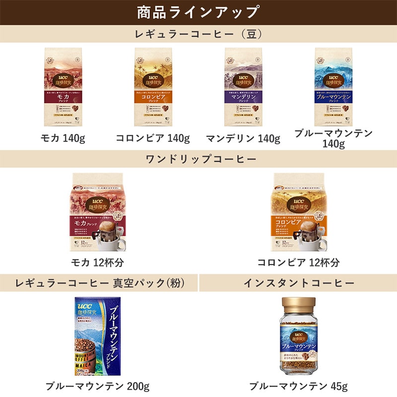 UCC 珈琲探究 ブルーマウンテンブレンド インスタントコーヒー 瓶45g