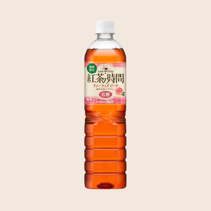 【期間限定】紅茶の時間 ティーウィズピーチ 低糖 PET900ml