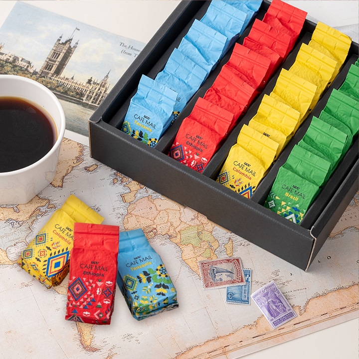 【送料無料】CAFEMAIL コーヒーギフト（YRV20P）包装済
